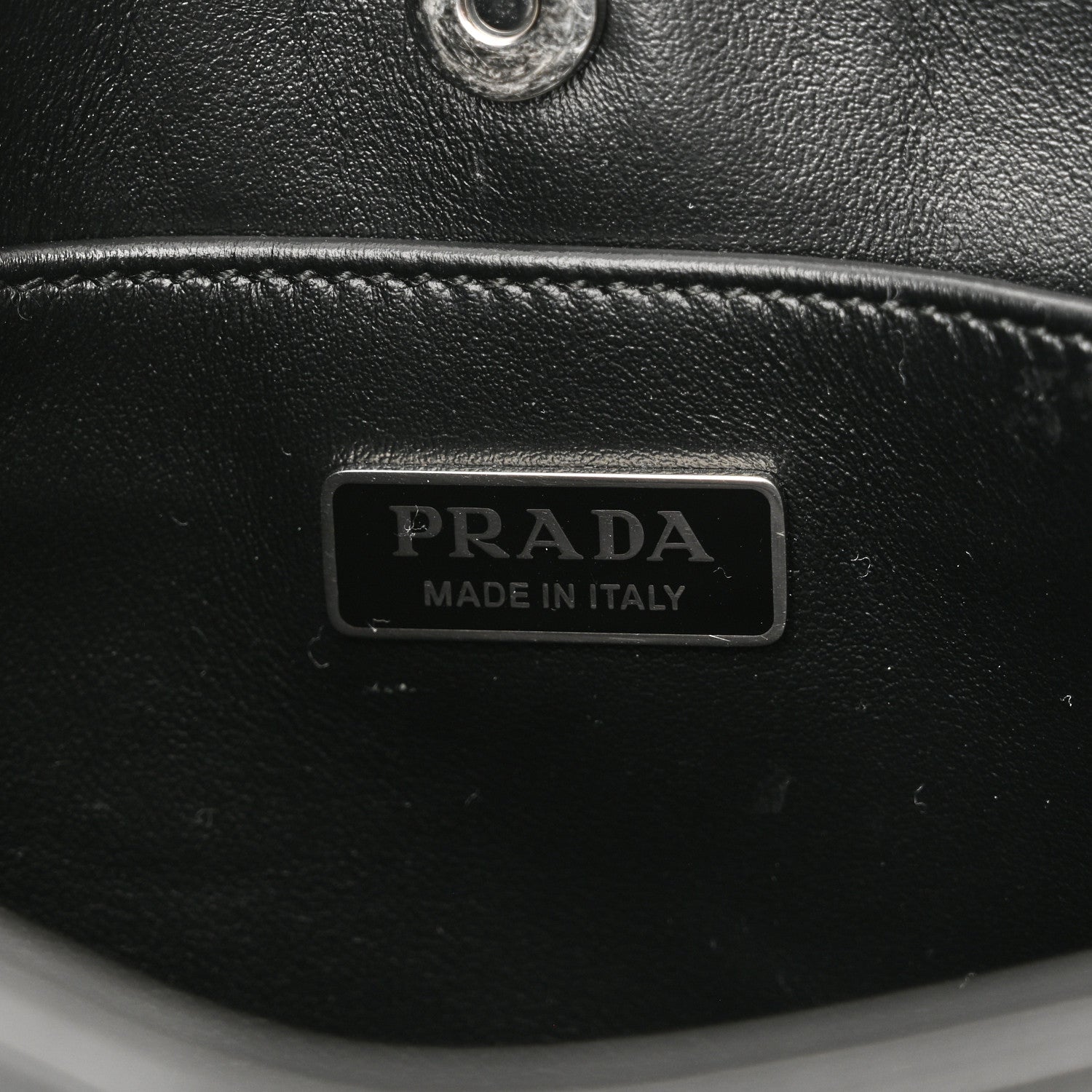 Prada Spazzolato Cleo Shoulder Bag Black 6 of 9