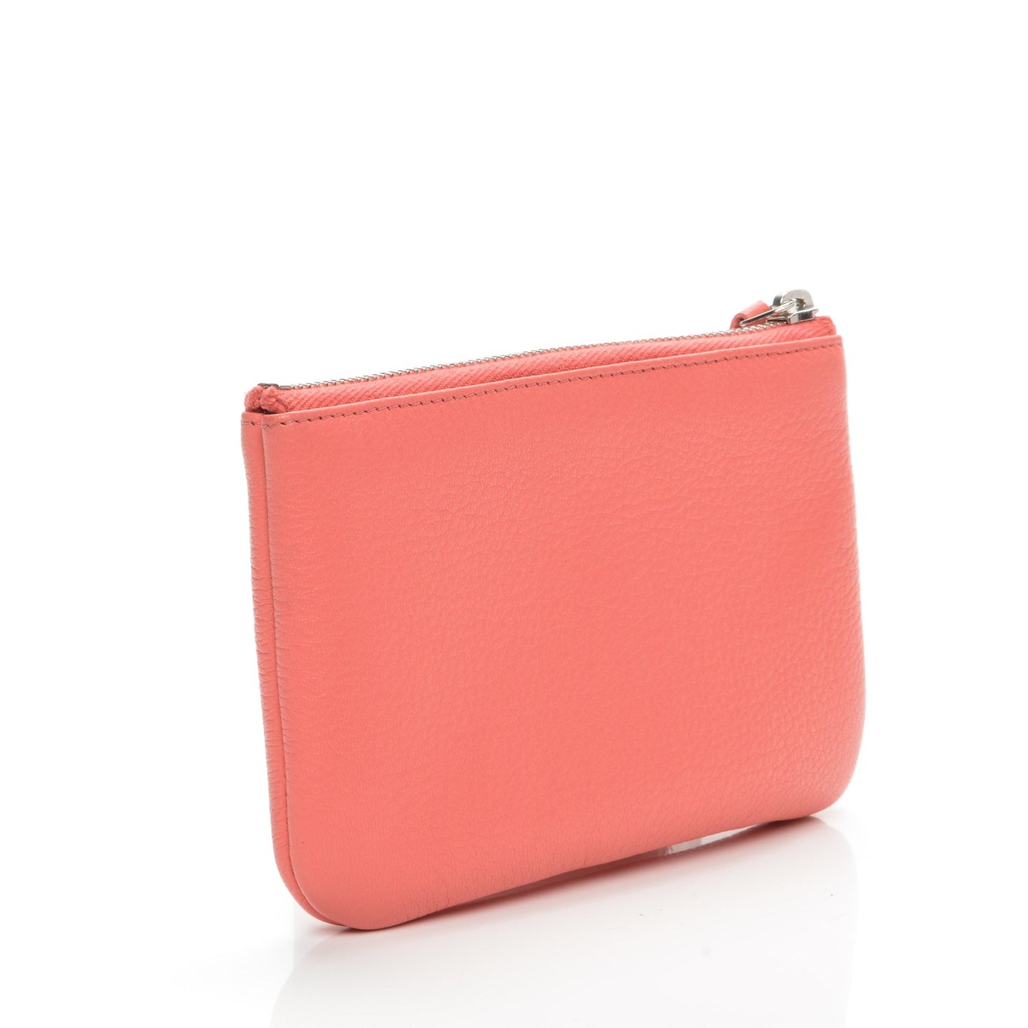 Goatskin Small CC Clover Cosmetic Case Corail