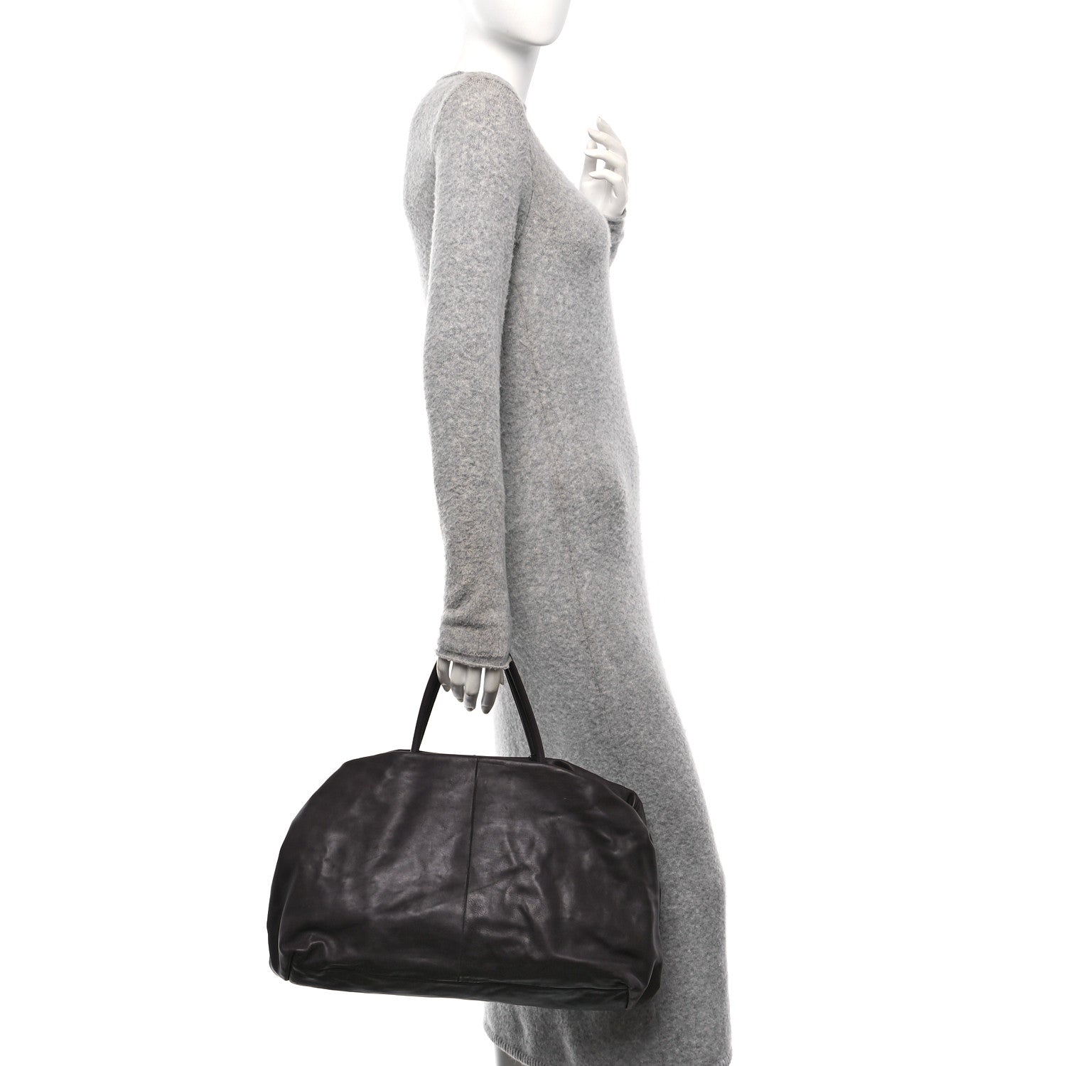 The Row Nappa Elio Bourse Bag Wood Brown 2 of 10