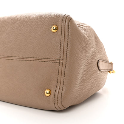 Prada Vitello Daino Satchel Cammeo 9 of 11
