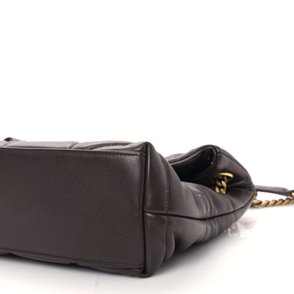 Saint Laurent Lambskin Quilted Small Loulou Puffer Monogram Chain Satchel Dark Ganache 8 of 8