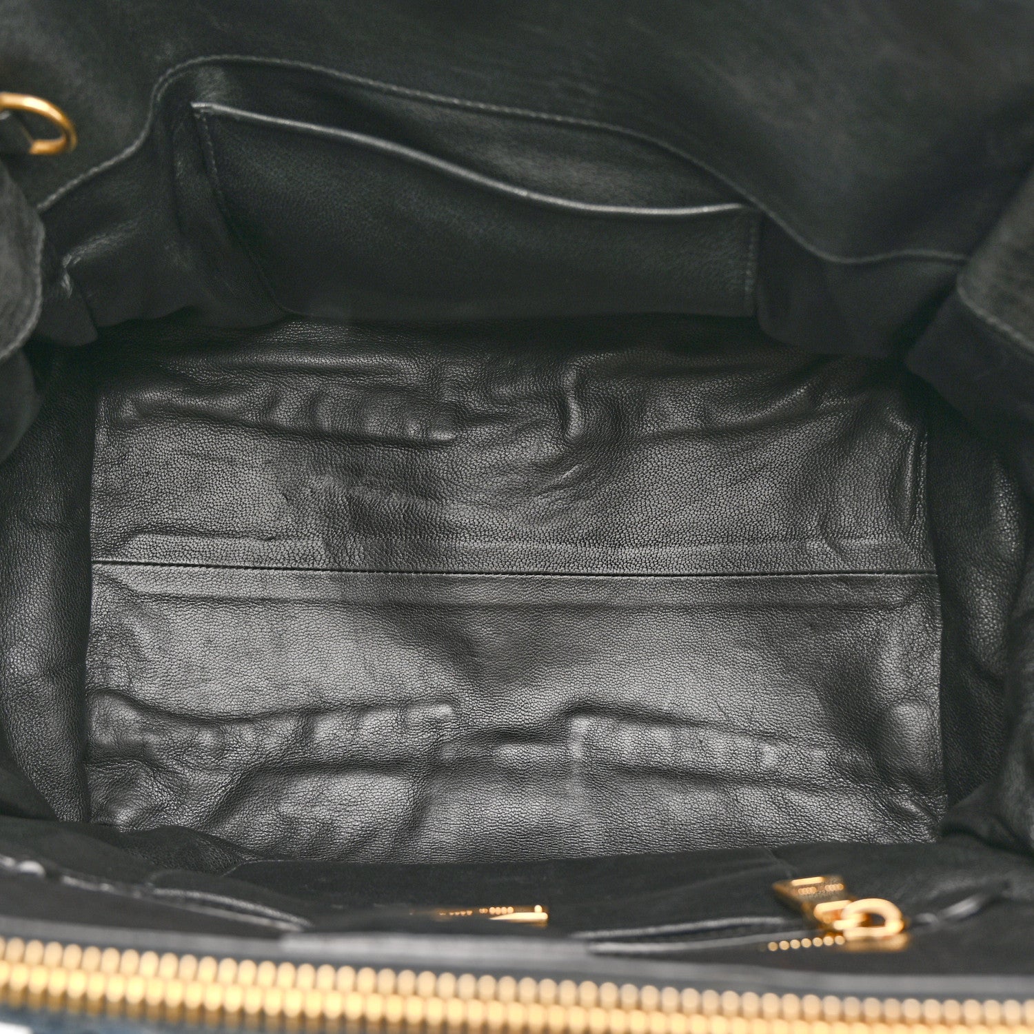 Miu Miu Denim Matelasse Biker Tote Avio 5 of 16