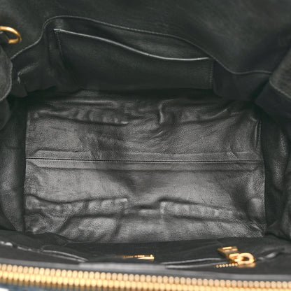 Miu Miu Denim Matelasse Biker Tote Avio 5 of 16