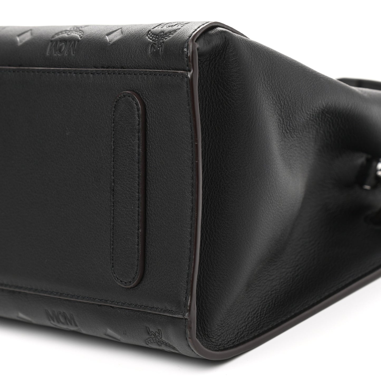Calfskin Ottomar Monogram Medium Essential Tote Black