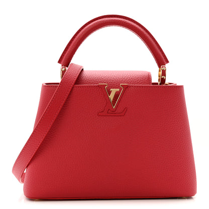 Louis Vuitton Taurillon Capucines BB Scarlet Red 1 of 9