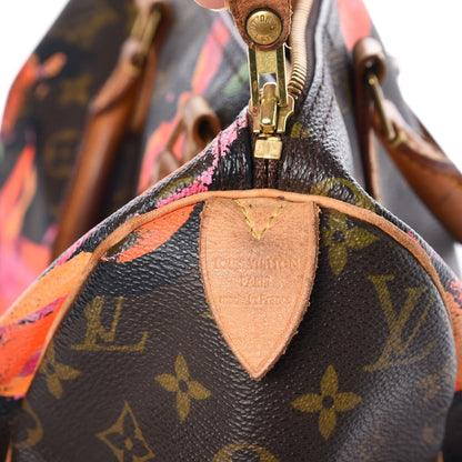 Louis Vuitton Monogram Roses Speedy 30 9 of 17