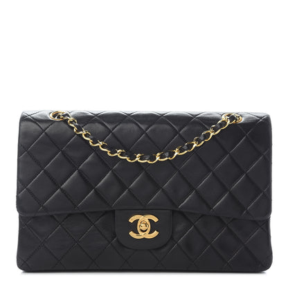 Chanel Lambskin Quilted Medium Double Flap Black 1 of 11