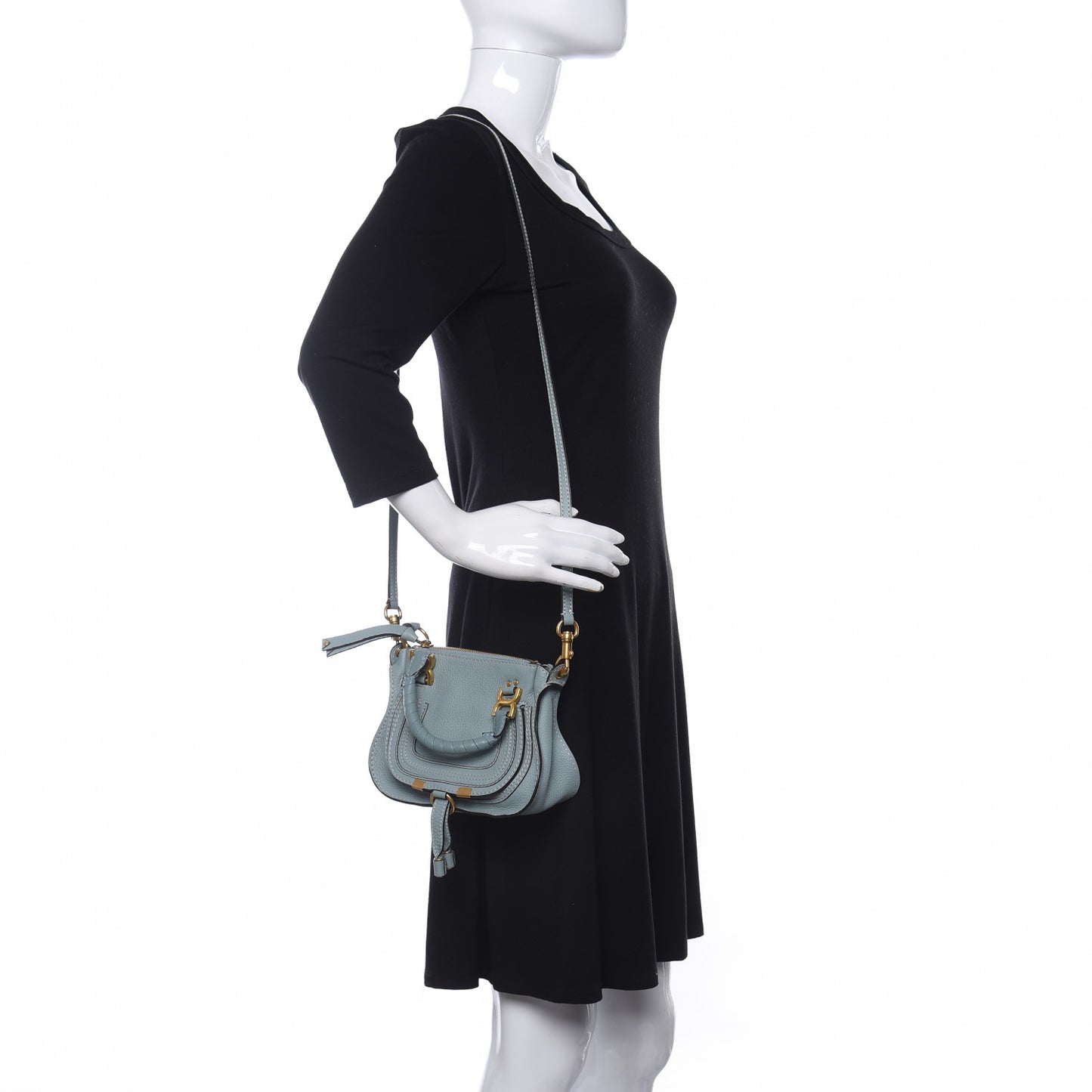 Calfskin Mini Marcie Satchel Fresh Mint
