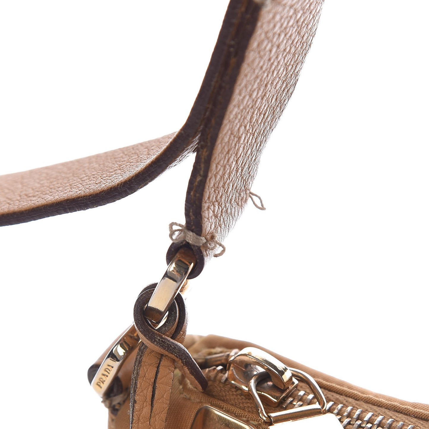Nylon Vitello Daino Pochette Sabbia