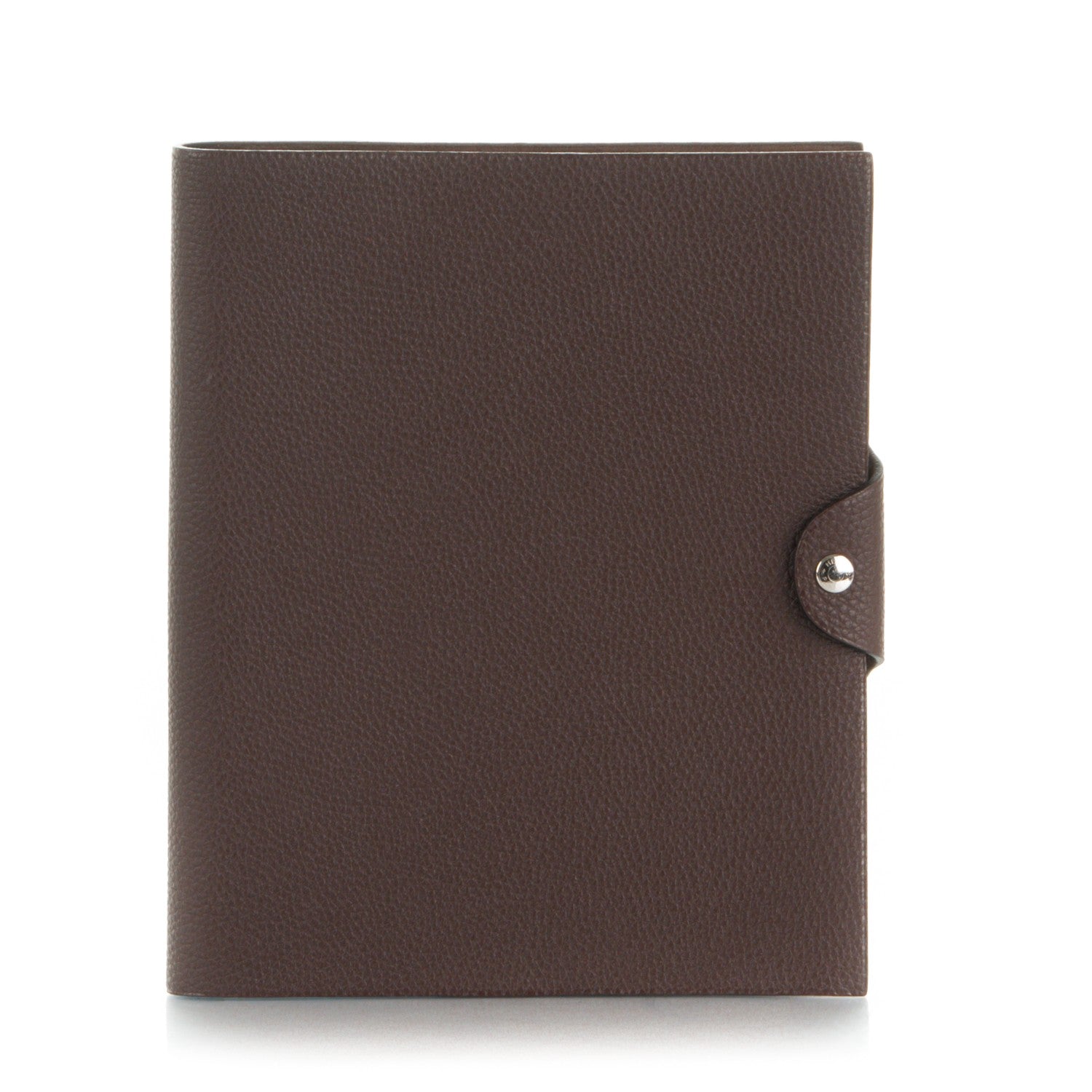 Hermes Togo Ulysse MM Notebook Cover Chocolate 1 of 7