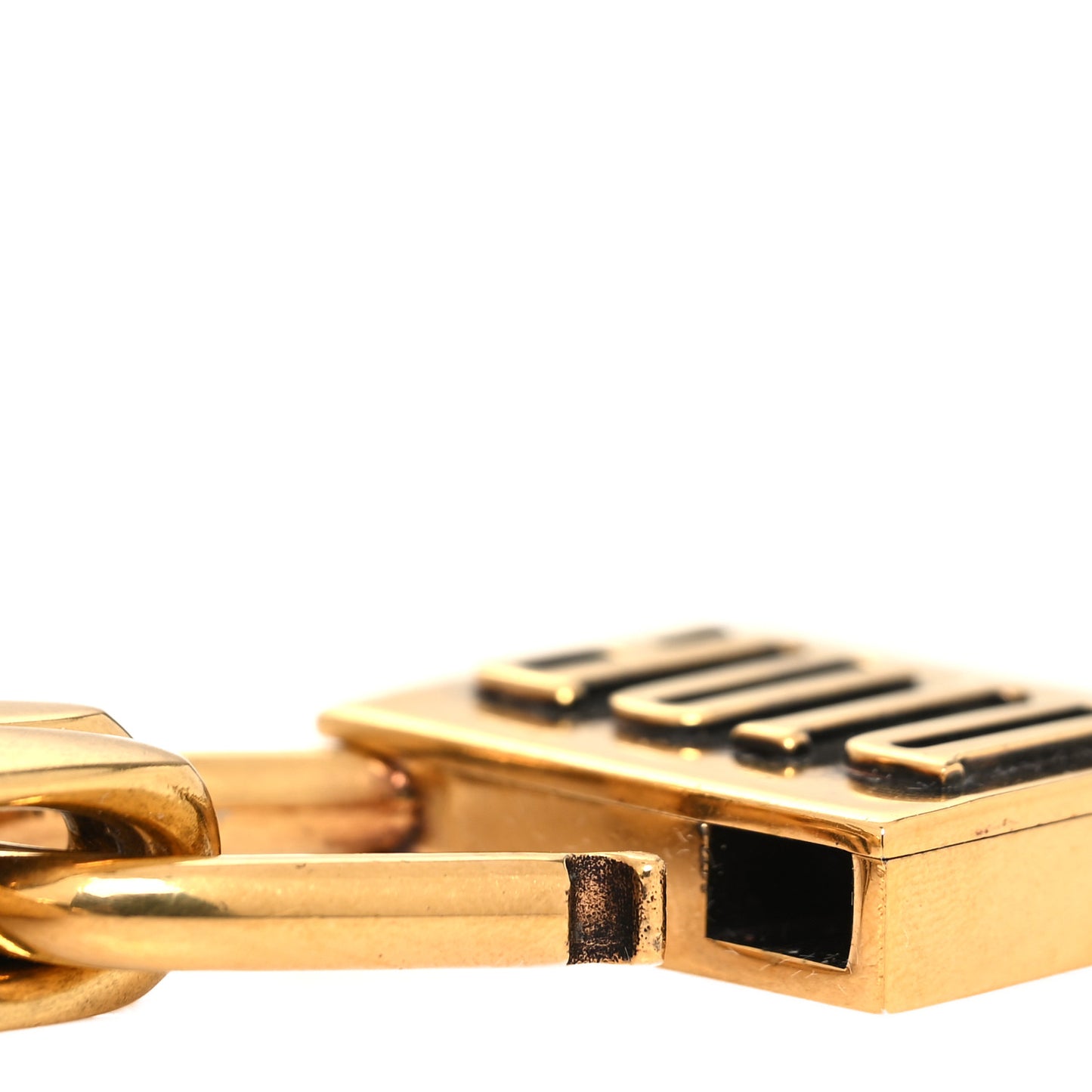 Metal Lucky Locket Chain Bracelet Gold