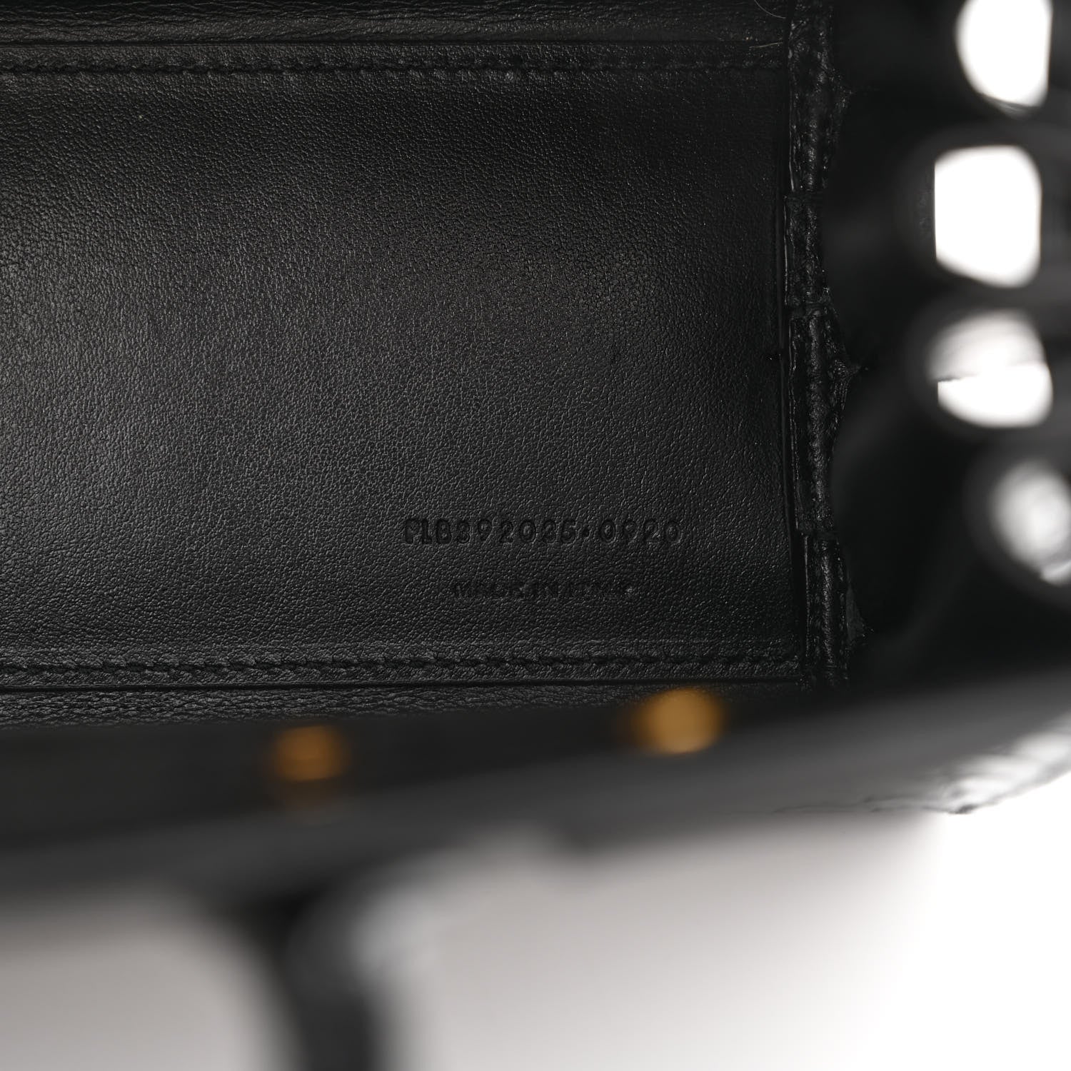 Saint Laurent Calfskin Crocodile Embossed Nano Sac De Jour Black 7 of 11