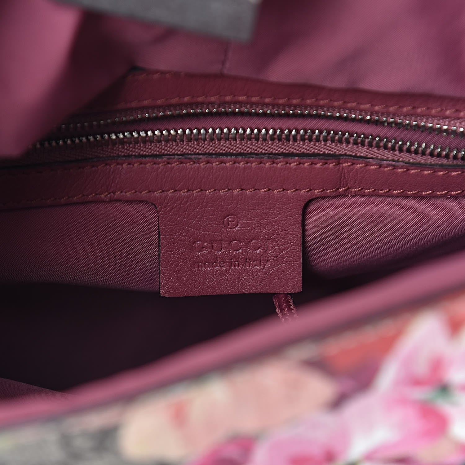 Gucci GG Supreme Monogram Blooms Small Single Buckle Backpack Beige Multicolor Dry Rose 6 of 10