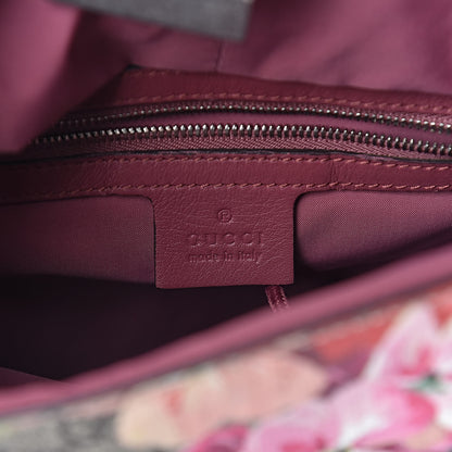 Gucci GG Supreme Monogram Blooms Small Single Buckle Backpack Beige Multicolor Dry Rose 6 of 10