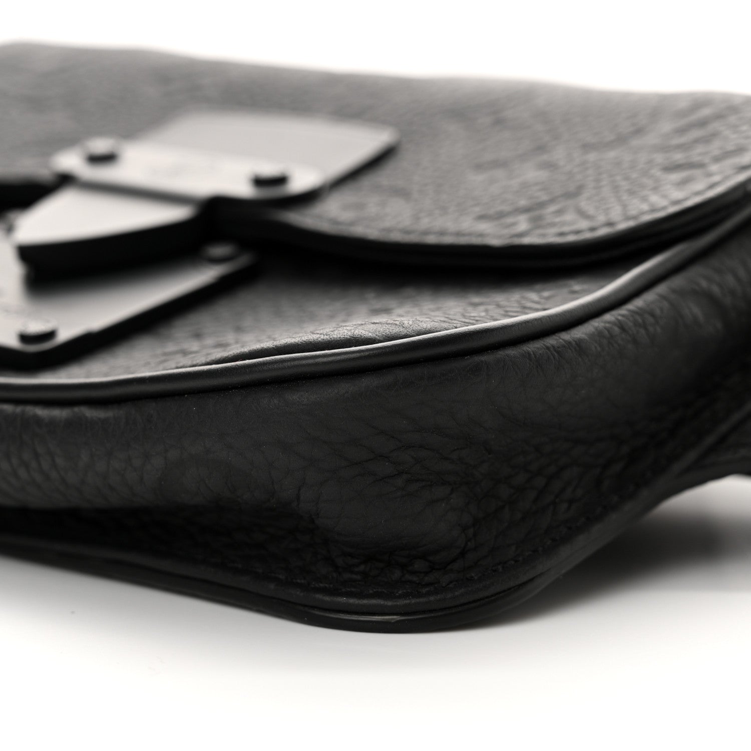 Louis Vuitton Taurillon Monogram S Lock Sling Bag Black 9 of 10