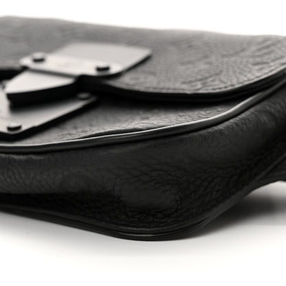 Louis Vuitton Taurillon Monogram S Lock Sling Bag Black 9 of 10