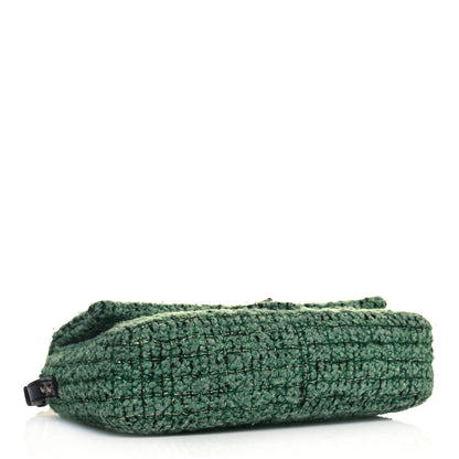 Chanel Tweed Easy 2.55 Reissue XXL Maxi Flap Green 4 of 11