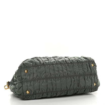 Prada Tessuto Nylon Gaufre Tote Fumo 4 of 11