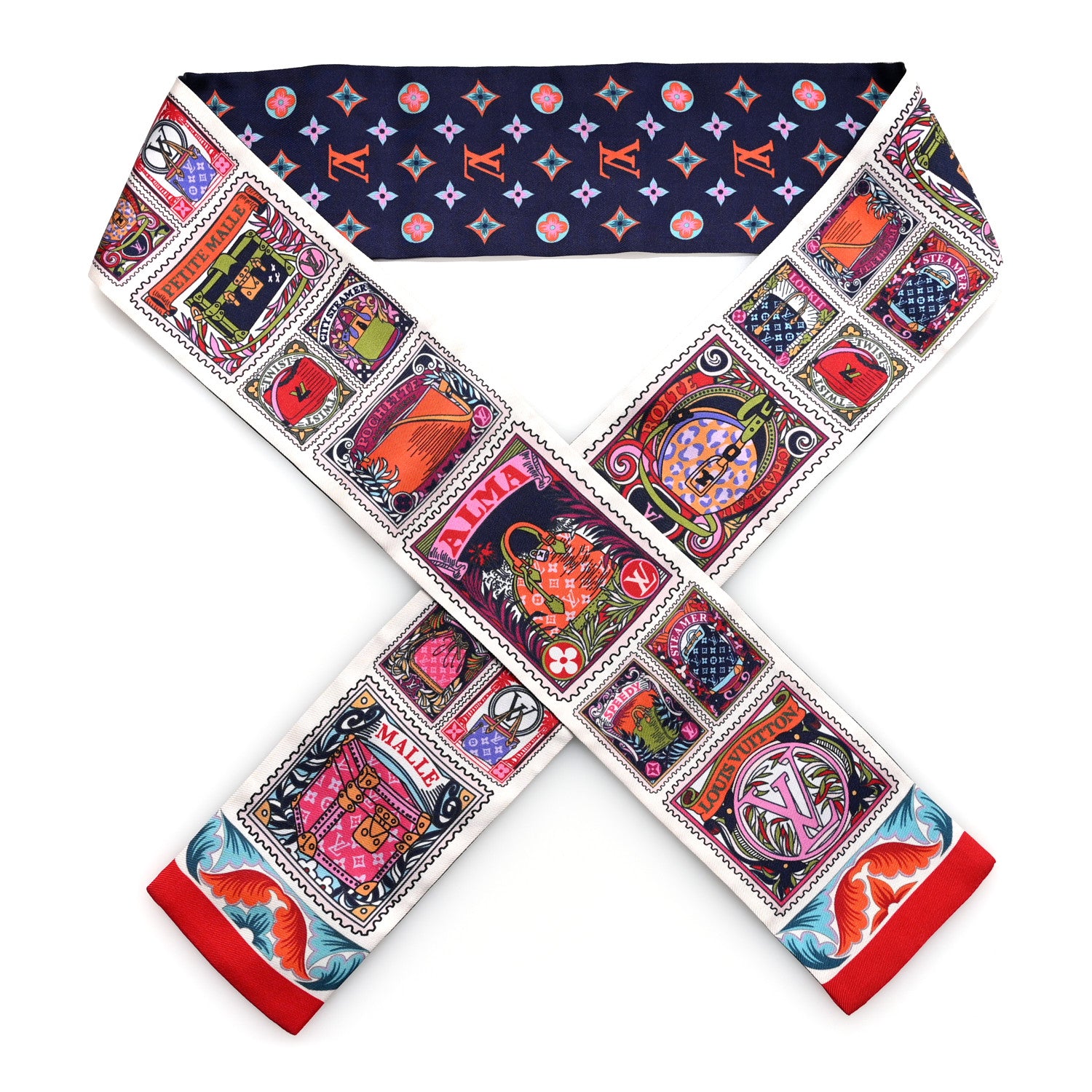 Louis Vuitton Silk Lettre A Louis Bandeau White 1 of 4