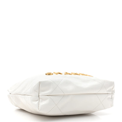 Chanel Shiny Calfskin Quilted Mini Chanel 22 White 4 of 9