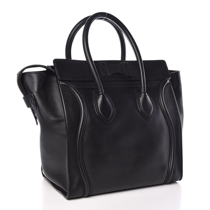 Celine Smooth Calfskin Mini Luggage Black 3 of 10