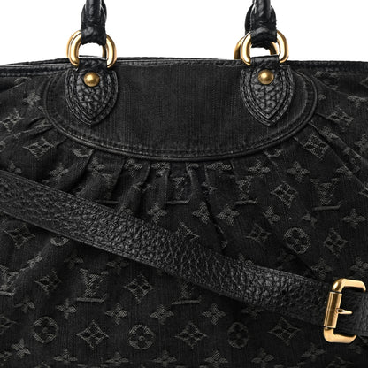 Louis Vuitton Denim Neo Cabby MM Black 8 of 20
