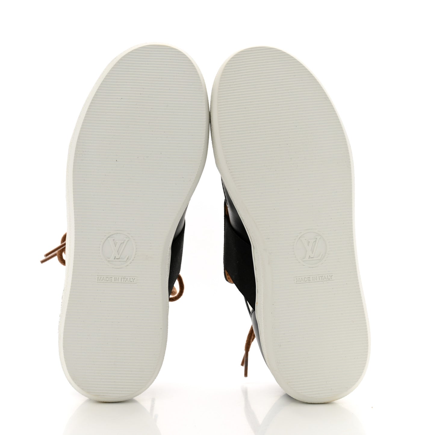 Monogram Calfskin Lous Sneakers 35.5 Black