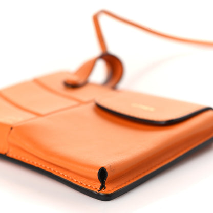 Fendi Vitello Grace Matte Two Pocket Mini Crossbody Aranciata 7 of 7