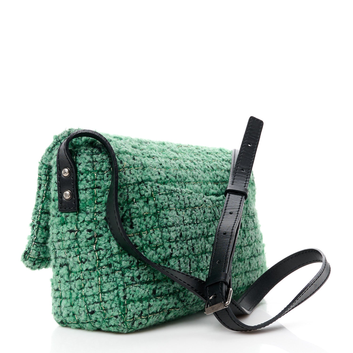 Chanel Tweed Easy 2.55 Reissue Flap Green 3 of 12