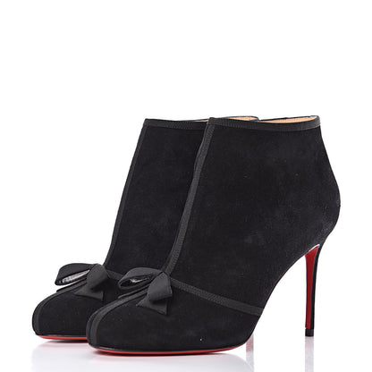 Christian Louboutin Veau Velours Arnoeud 85 Ankle Boots 38.5 Black 3 of 8