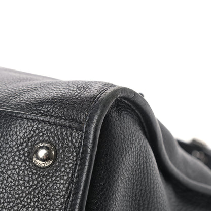 Prada Vitello Daino Shopping Satchel Black 11 of 12