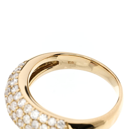 Parker & West by FASHIONPHILE 18K Yellow Gold Diamond 1.00ctw Paved Dome Ring 50 5.25 9 of 10