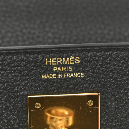 Hermes Togo Kelly Retourne 28 Black 6 of 12