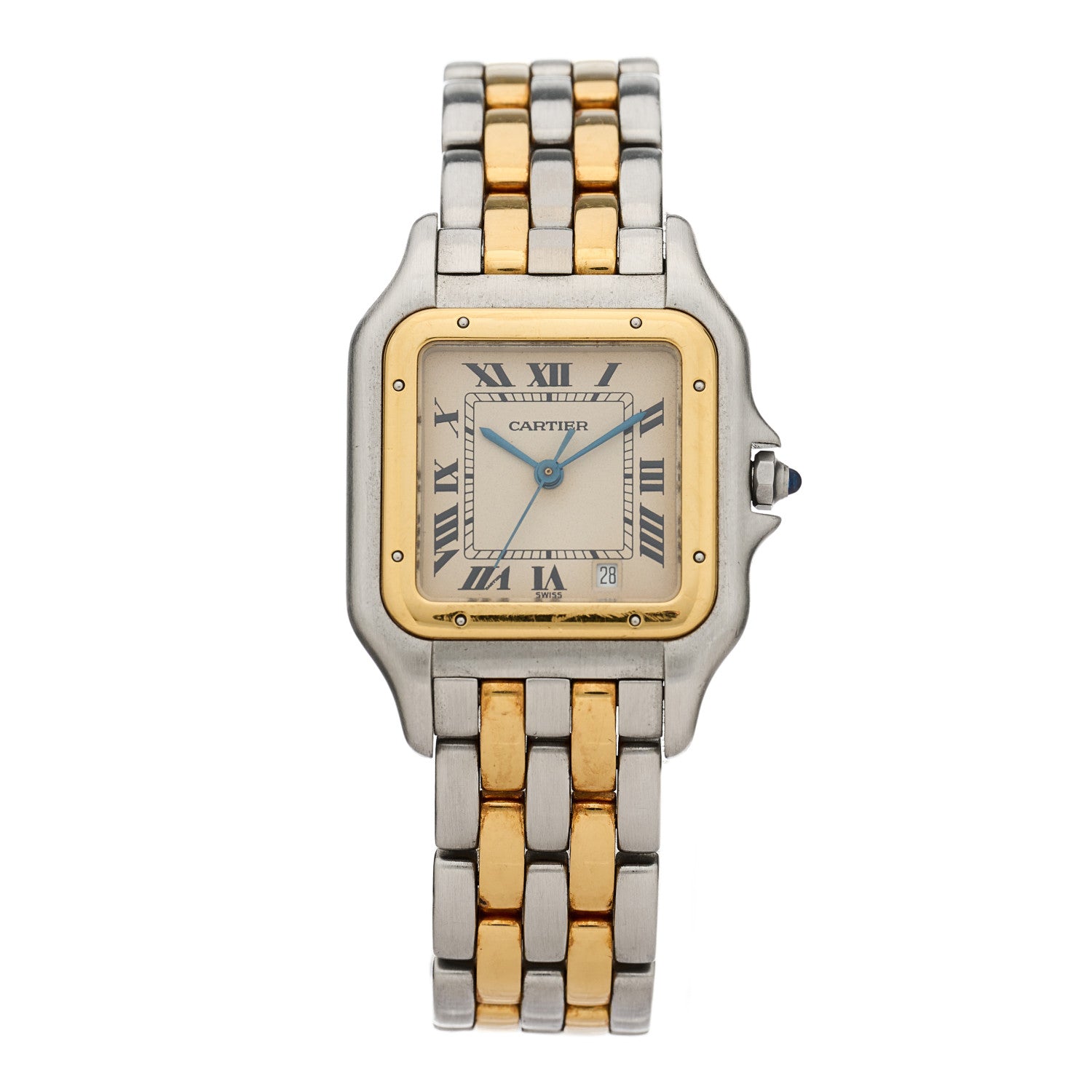 Cartier Stainless Steel 18K Yellow Gold 27mm Panthere Quartz Watch 1 of 4
