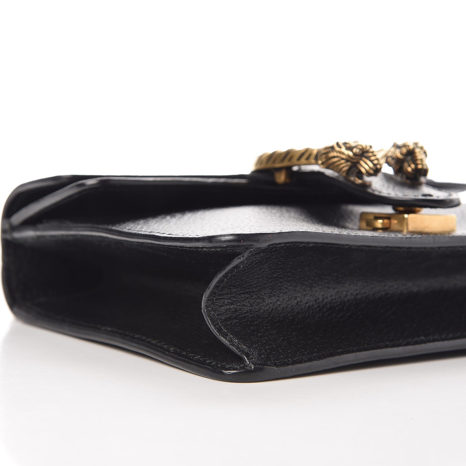 Gucci Calfskin Web Mini Dionysus Shoulder Bag Black 9 of 13