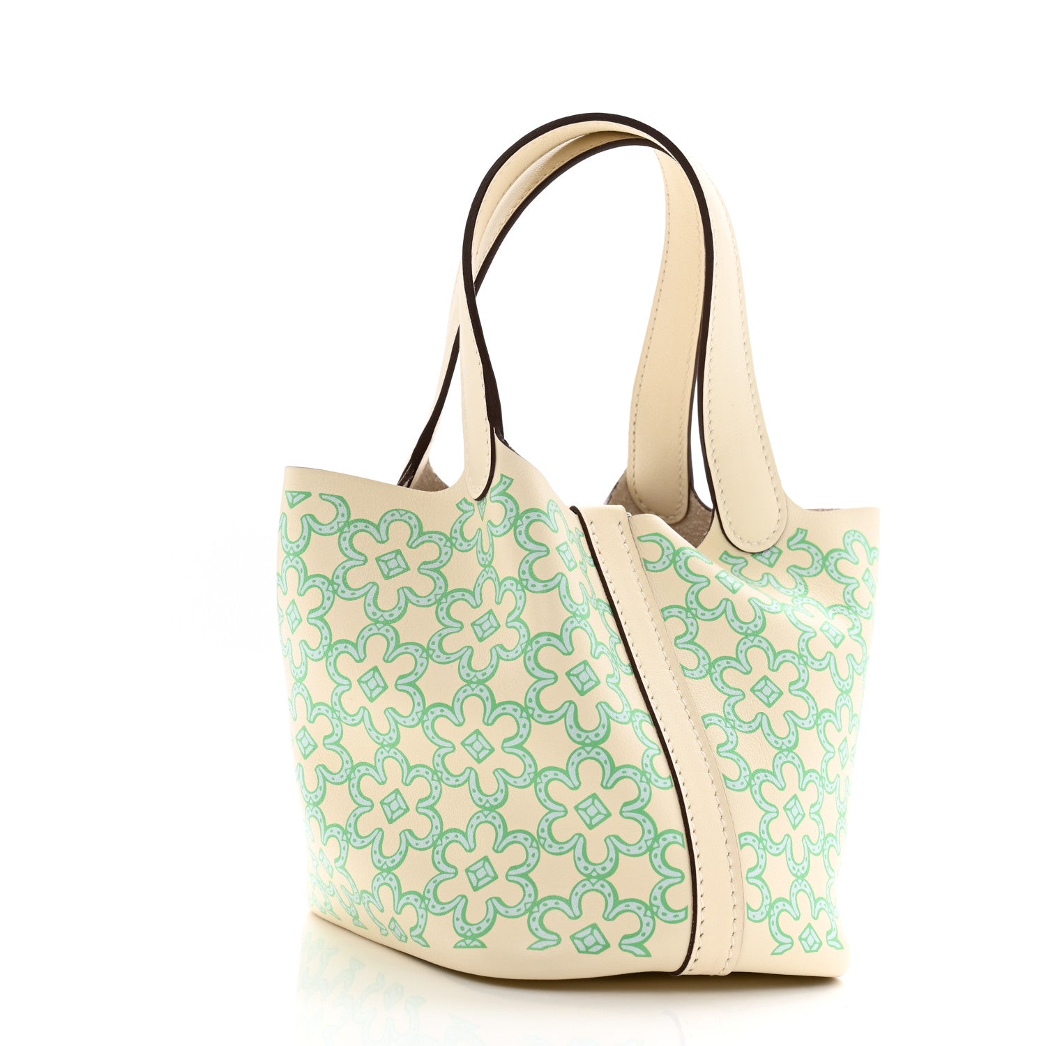 Hermes Swift Micro Lucky Daisy Picotin Lock Nata Vert 3 of 10