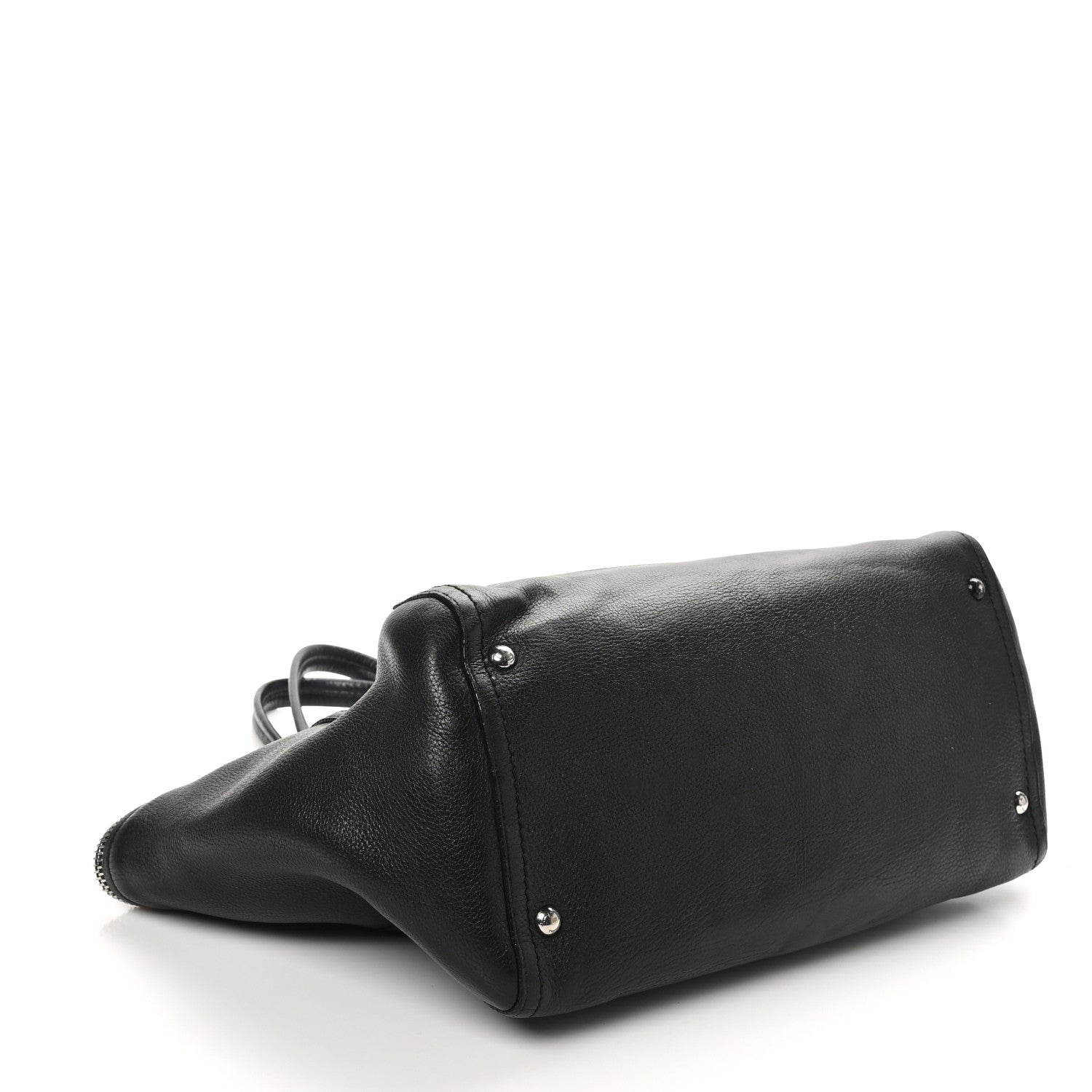 Salvatore Ferragamo Calfskin Medium Verve Double Zip Tote Black 4 of 8