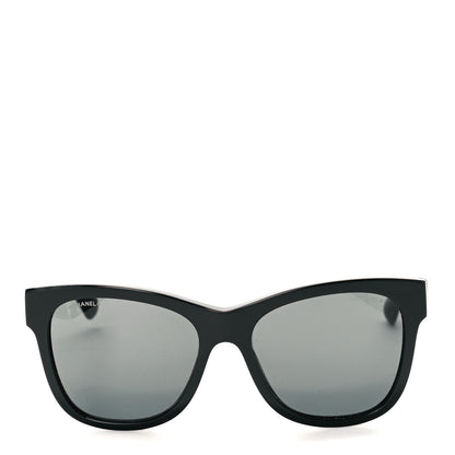 Chanel Acetate Polarized Square CC Sunglasses 5380 Black 2 of 8