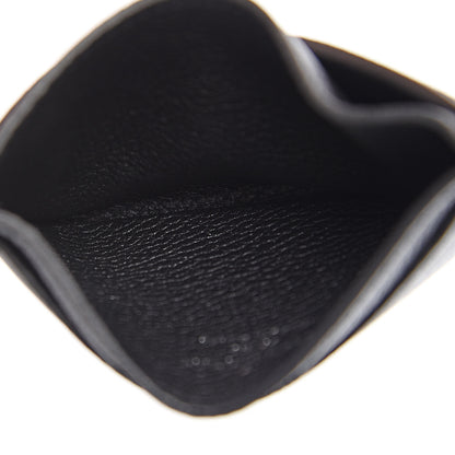 Louis Vuitton Calfskin Lockme Card Holder Black 5 of 7