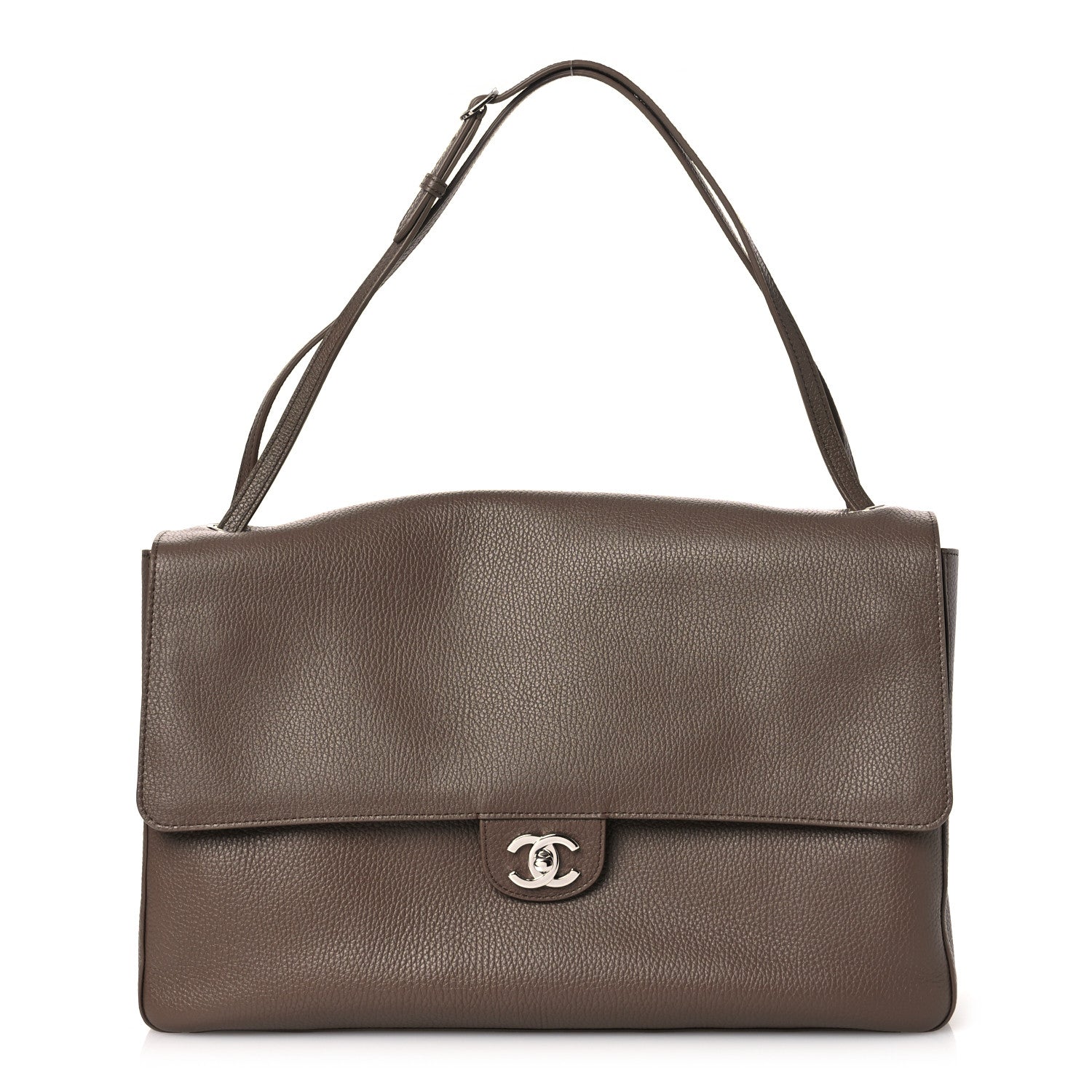 Chanel Grained Calfskin Souplissimo Maxi Flap Light Brown 1 of 13