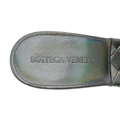 Bottega Veneta Laser Nappa Maxi Intrecciato Lido 90mm Mule Sandals 38 Oyster 6 of 8