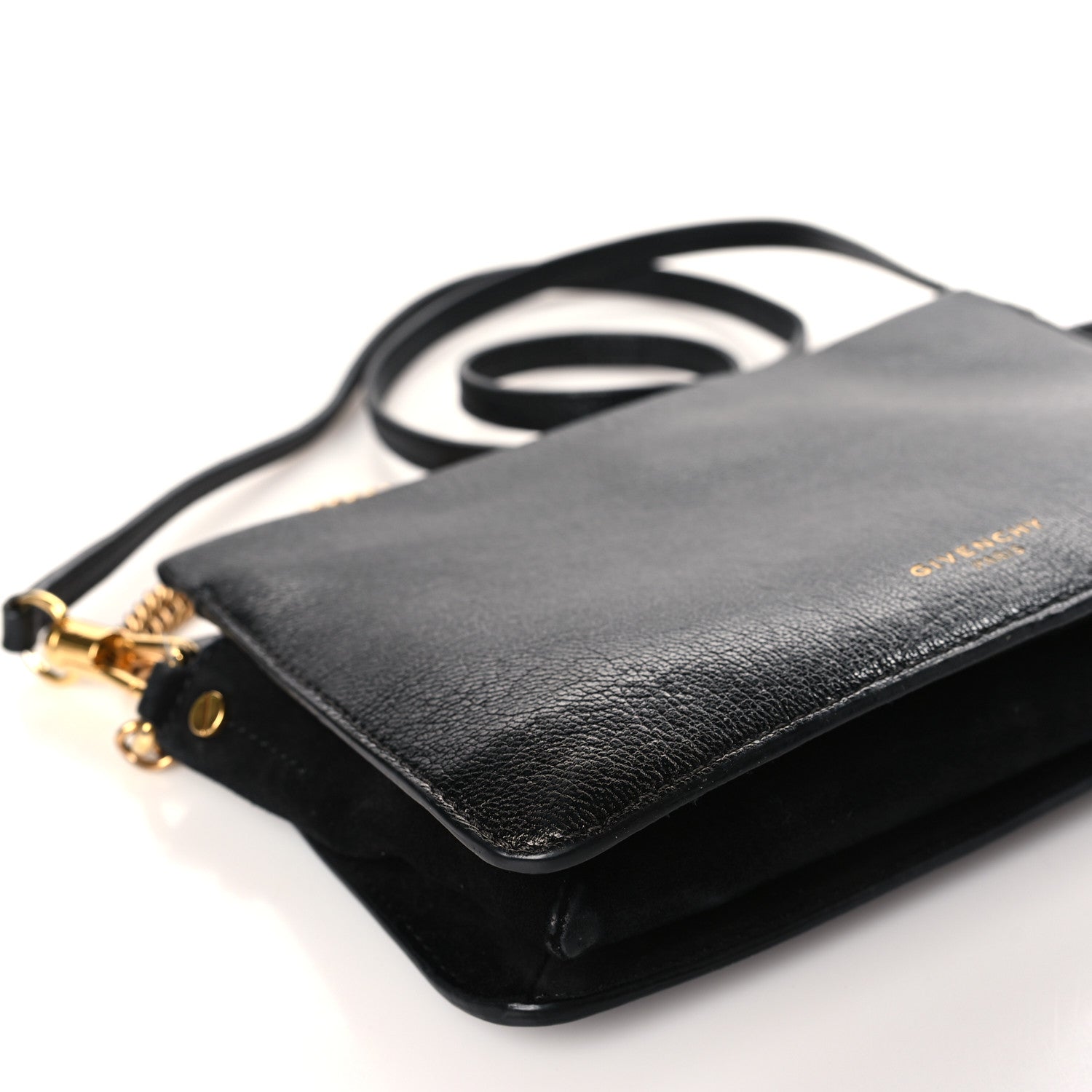 Givenchy Goatskin Suede Cross 3 Crossbody Bag Black 7 of 14