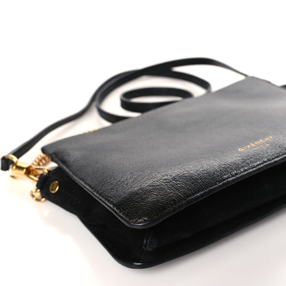 Givenchy Goatskin Suede Cross 3 Crossbody Bag Black 7 of 14