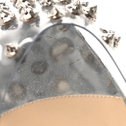 Christian Louboutin PVC Specchio Spikoo Flats 42 Silver 11 of 12