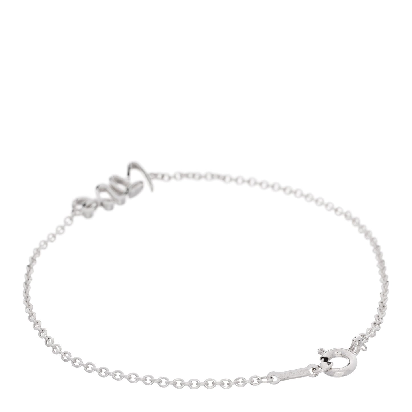Sterling Silver Graffiti Love Bracelet