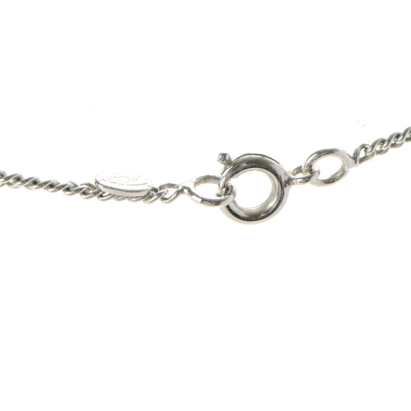 Crystal Timeless CC Necklace Silver