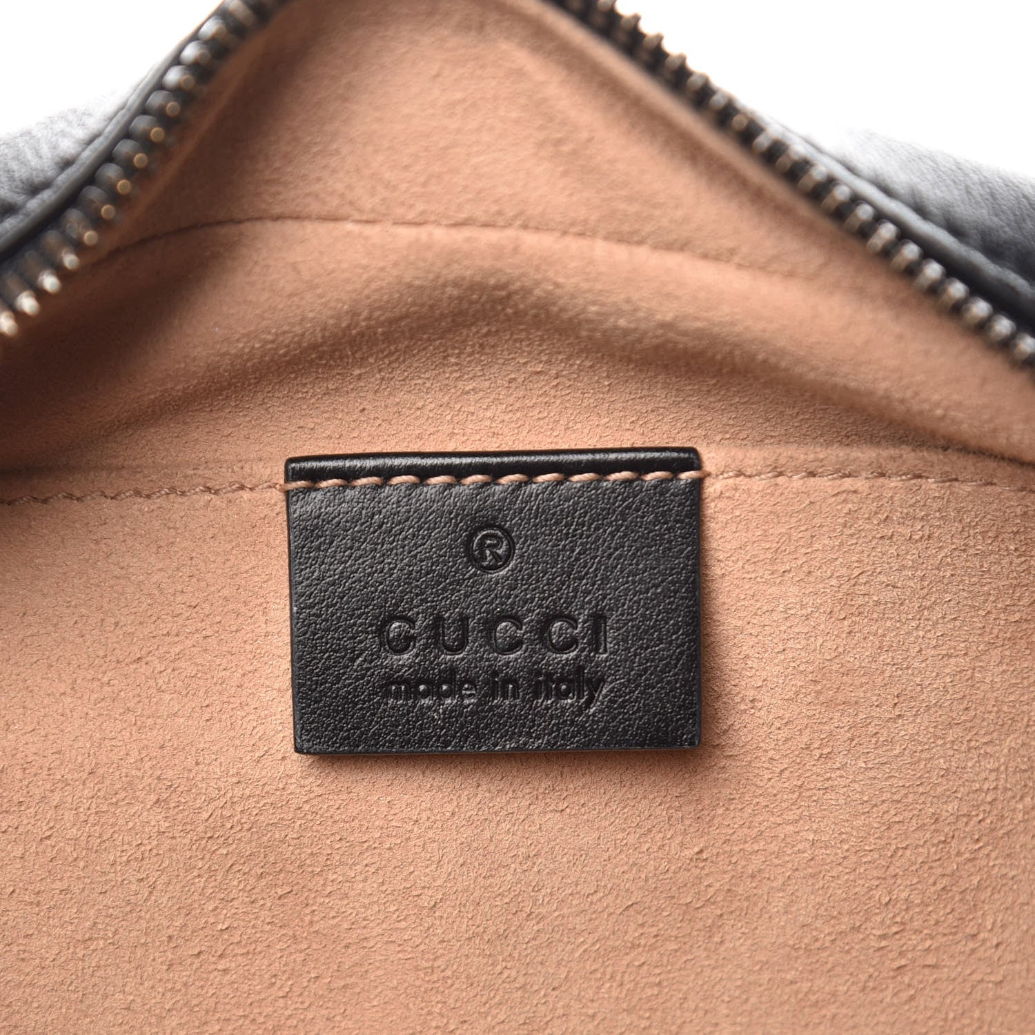 Gucci Calfskin Matelasse Small GG Marmont Chain Shoulder Bag Black 6 of 11