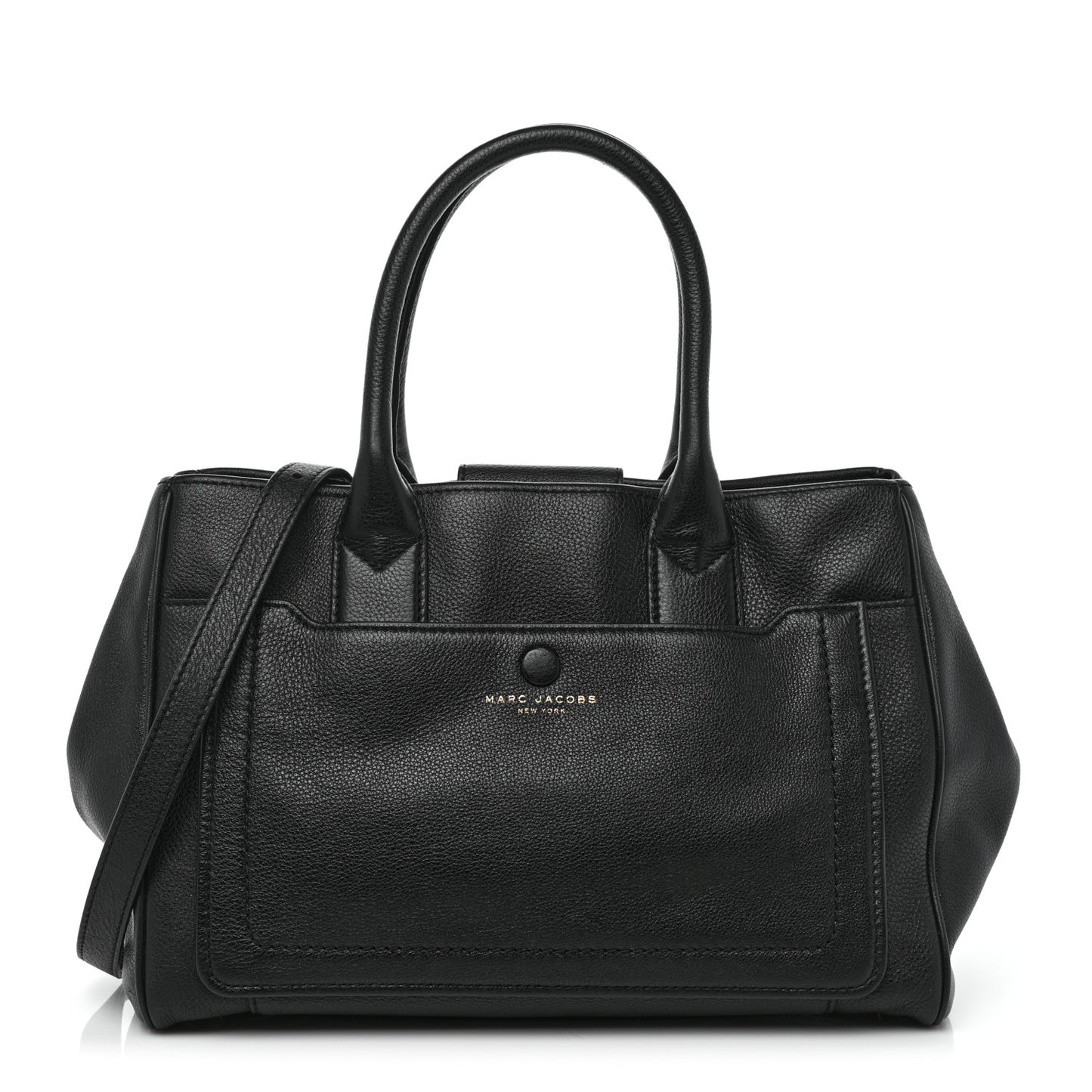 Grained Calfskin Empire City Tote Black