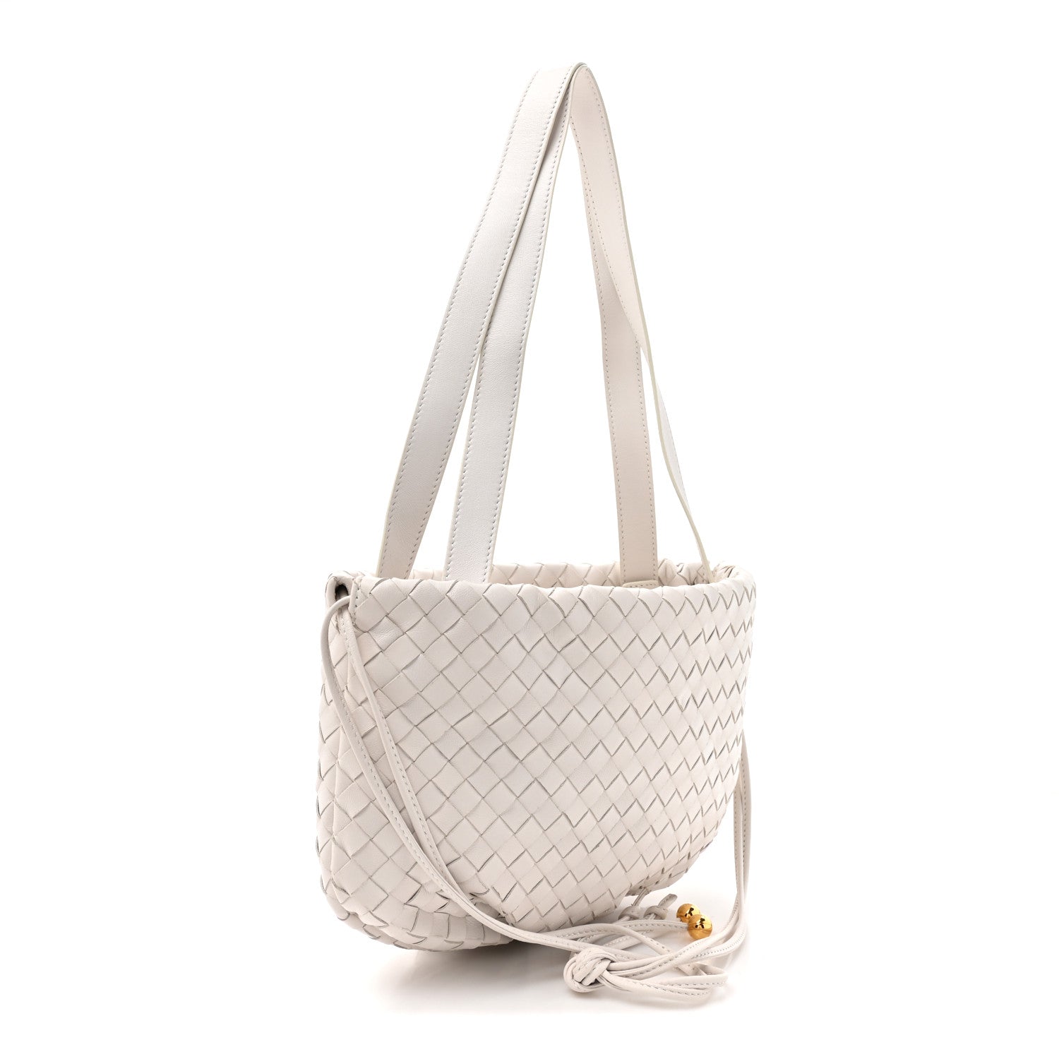 Bottega Veneta Nappa Intrecciato Small Bulb White 3 of 10