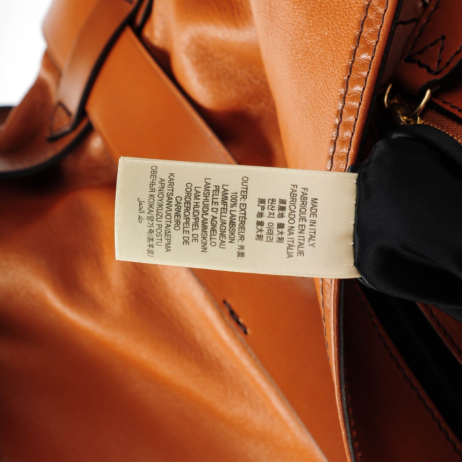 Burberry Soft Lambskin Bridle Calfskin Medium Gosford Hobo Tan 7 of 8